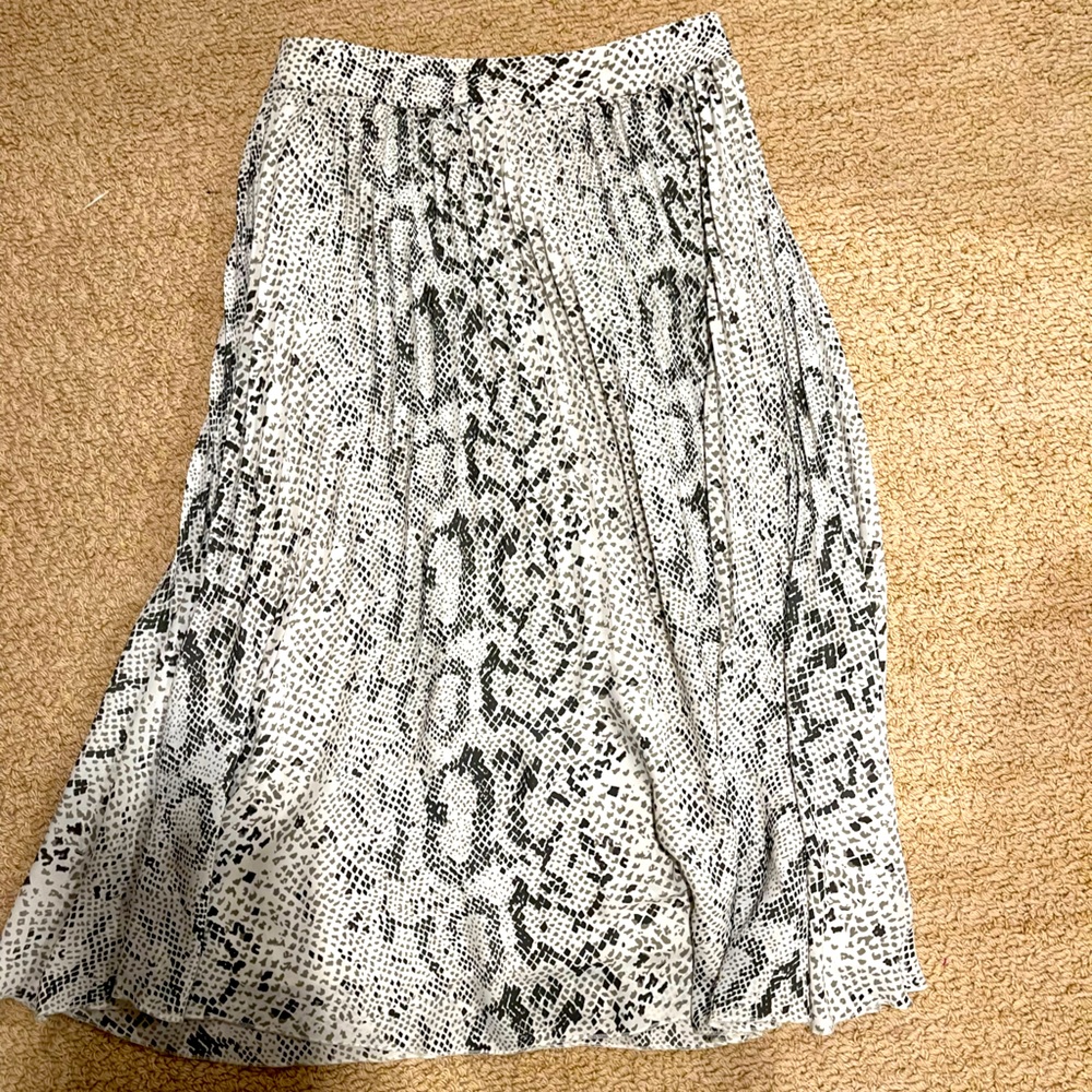 J Crew Pleated Midi Skirt